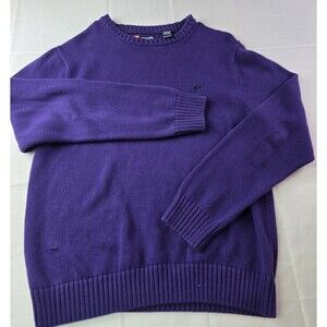 Vintage CHAPS Men’s XL Purple Cable‎ Knit Sweater
